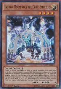 Indiora Doom Volt the Cubic Emperor - MVP1-EN038 - Ultra Rare - 1st Edition x3 -