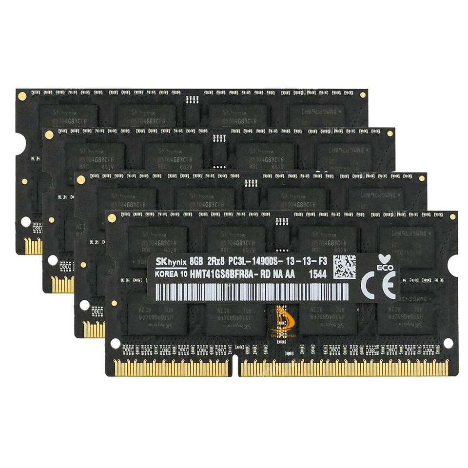SK Hynix 4x 8GB 2RX8 DDR3L 1866MHz PC3L-14900S 204PIN SODIMM Laptop Memory RAM - Image 2 of 4