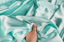 Mint Lush Satin Charmeuse Fabric By The Yard 1766