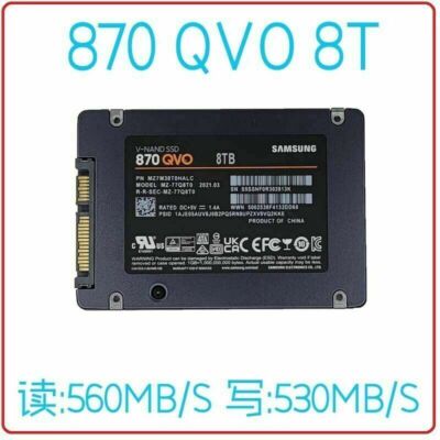 SAMSUNG 8TB SSD 870 QVO SATA MZ1M38T0HALC MZ-77Q8T0 V-NAND Solid