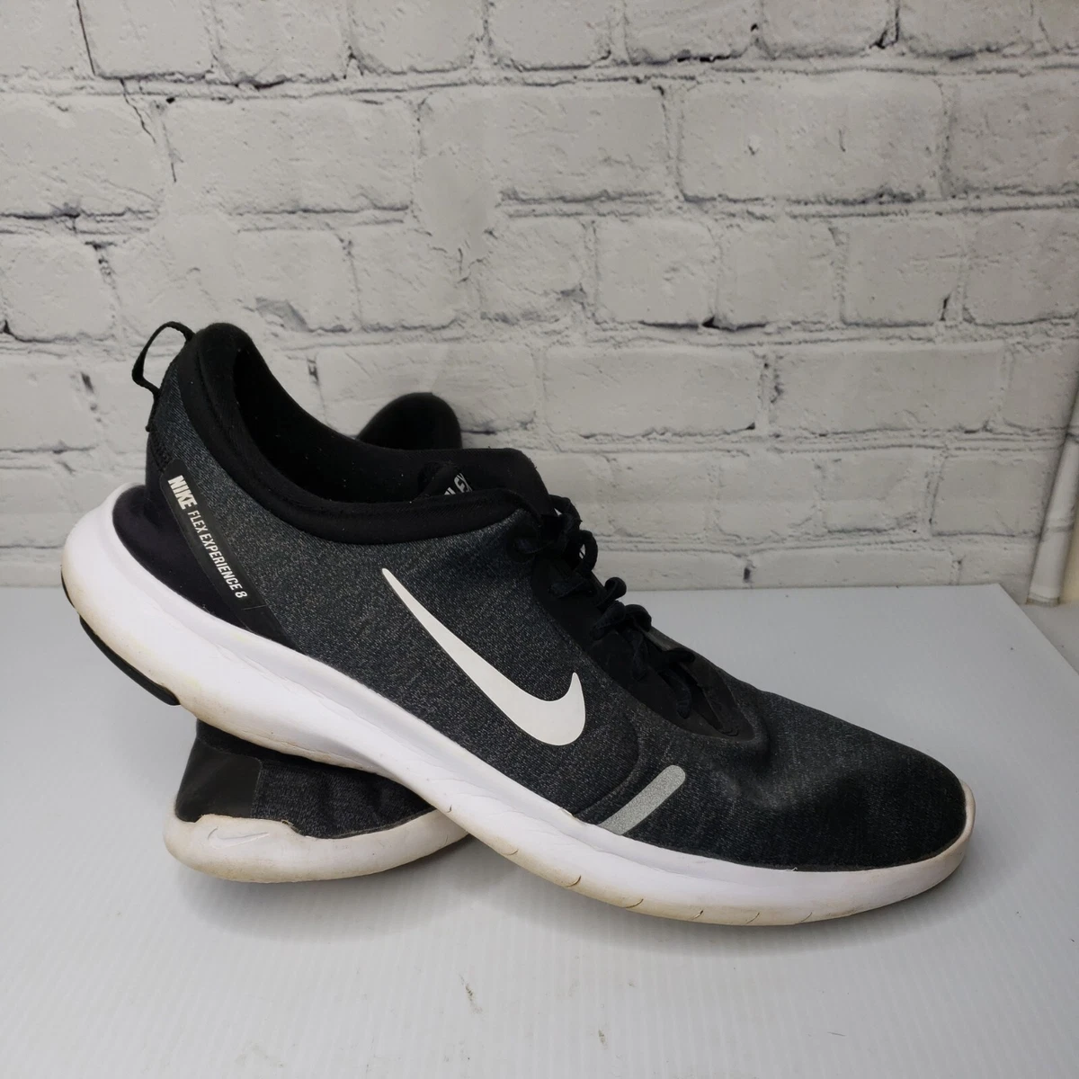 Nike Flex Experience Mens Size 13 Black White Shoes Sneakers Running AJ5900 013