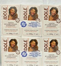 PACK OF 6 IDOLE Lightening Exfoliating Soap With Avocado Powder 200g (7 Oz)