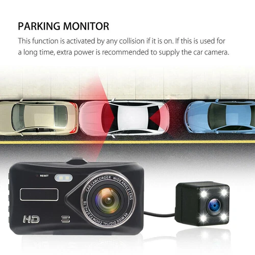 4" Dash Cam Pro Car Camera Recorder Dual Front and Rear HD 1080P Night Vision UK - Picture 11 of 14