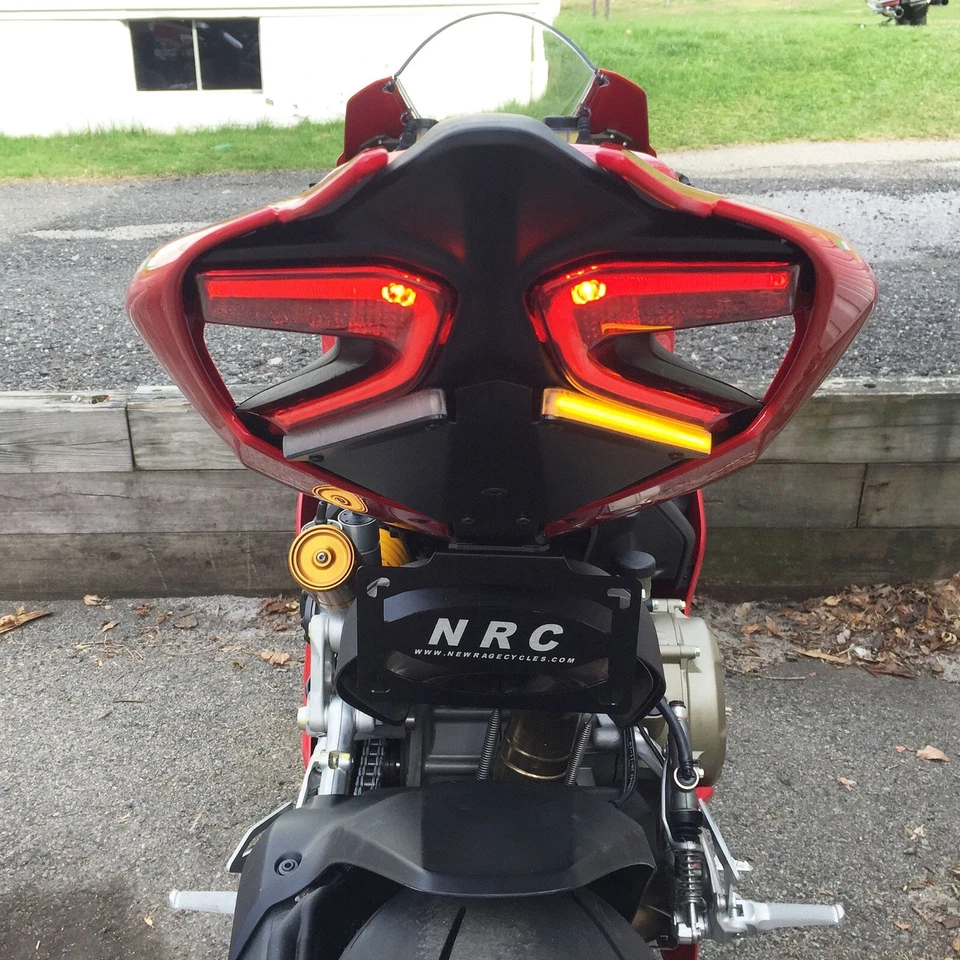 NRC Cola Ordenada / Soporte de matrícula + Intermitentes LED para DUCATI 959 PANIGALE Foto 4 de 4