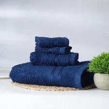 Welspun ® Moments Men's Cotton Terry Ultrasoft and Durable Solid Bath Towel Set