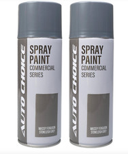 2 x MF Massey Ferguson Stoneleigh Grey Tractor Paint Enamel Spray Aerosol 400ml