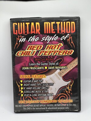Guitar Method in the style of Red Hot Chili Peppers DVD John Frusciante Navarro