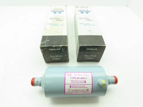 Sporlan SF-285-T Suction Line Filter Drier 5/8" ODF Solder Sweat 28Si   LOT OF 2