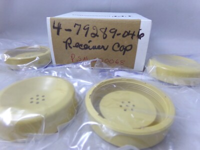 NOS ITT Telecom 4-79289-046 PSN 000068 Yellow Receiver Cap 4-Pack 072622WT4