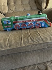 Vintage Puff-Puff Loco Battery Operated Tin Train ME660 In Working Condition