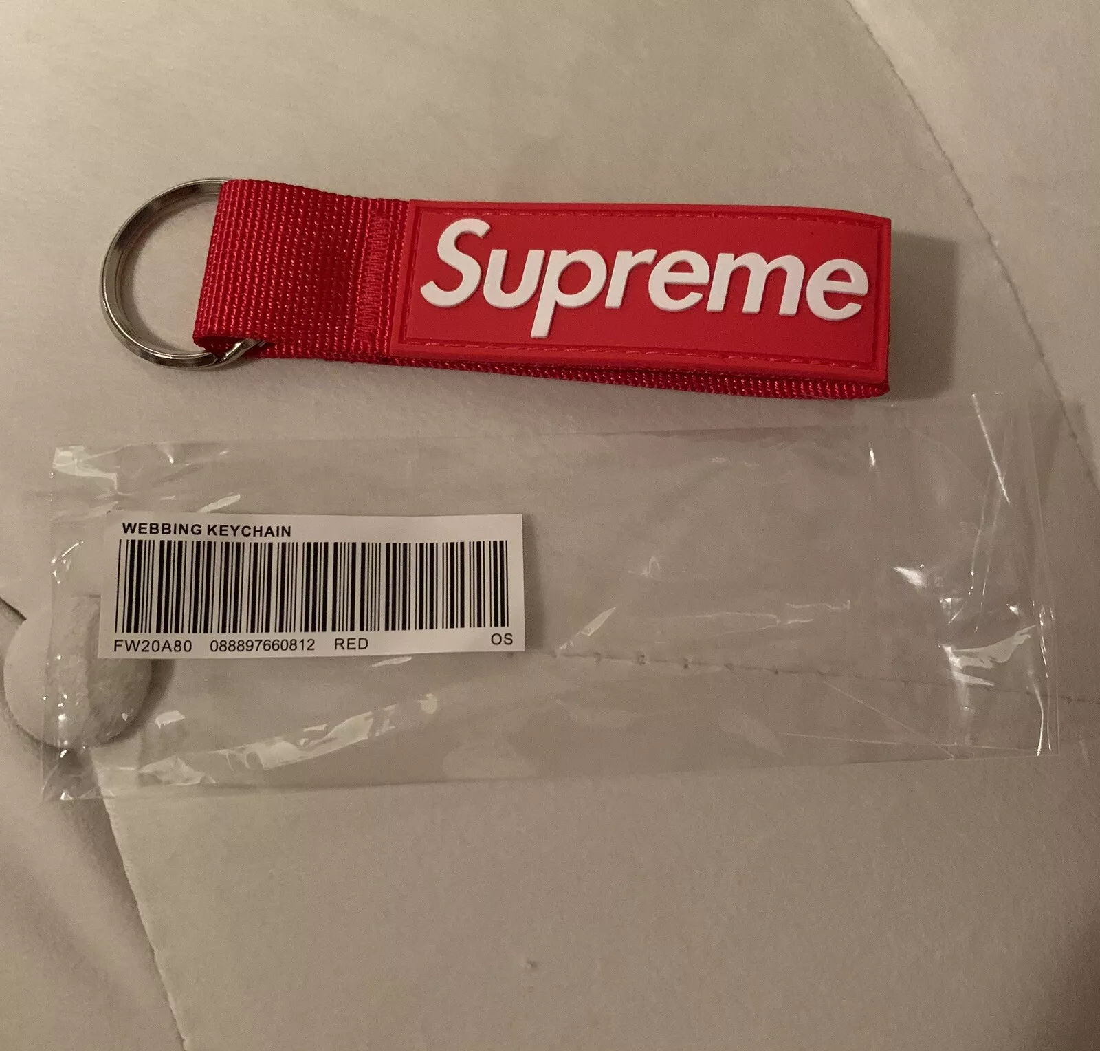 Porte clés Supreme Sangle Ouvreur Rouge Neuf