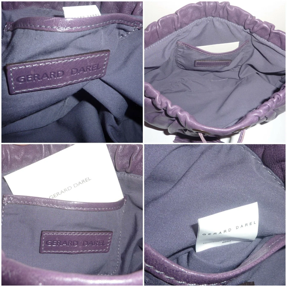 GERARD DAREL SOFT LEATHER TASSLE CLUTCH - NEW WITH TAGS - Image 3 of 3