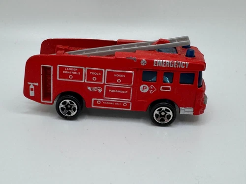 HOT WHEELS 1997 FIRE TRUCK WITH LADDER 1:64 FIRE TENDER FIRE EATER II  VINTAGE
