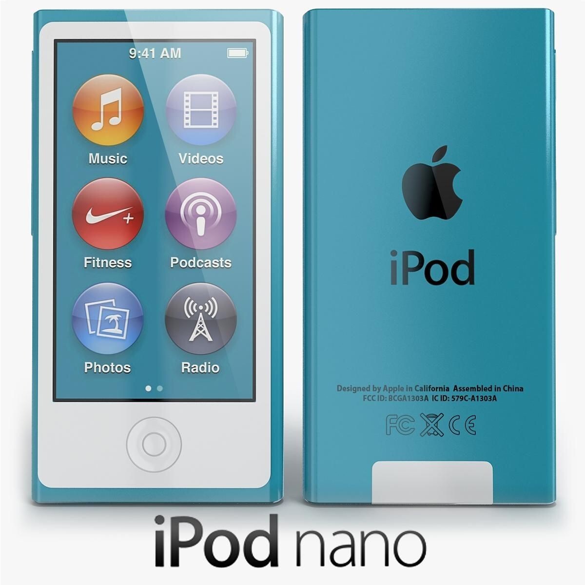 Apple iPod nano 7th Generation Blue (16 GB) for sale online