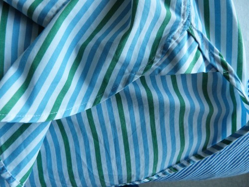 Boden shirt,stripes, cufflink cuffs, 16" neck - Picture 8 of 8