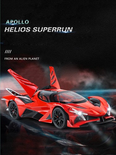1:24 Apollo Project EVO Model Super Sport Racing Car Diecast Toy Vehicle Light - Bild 8 von 27