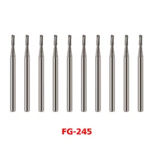 10-100*Dental Tungsten Carbide Burs Pear FG-245 for High Speed Handpiece ns