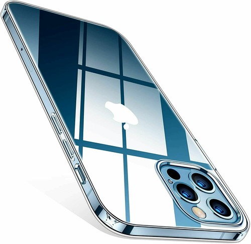 Custodia silicone trasparente cristallo trasparente per iPhone 16 15 14 13 12 Pro Max 11 XS - Foto 2 di 12