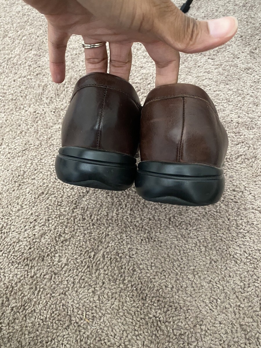 Cole Haan Mens Brown Leather Loafers nikeair Air Dempsey 