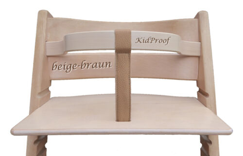 Öko Lederriemen Hochstuhl für Stokke Tripp Trapp uvm Schrittgurt für Frontbügel - Bild 10 von 20