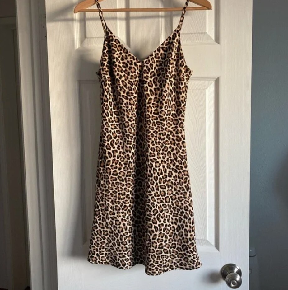 Slip Dress Leopard Dress Mini Asos Dresses Leopard Print Top