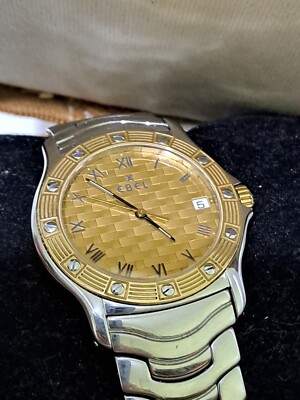 AUTHE EBEL DRESS WAVE E6187942 STAINLESS STEEL SOLID 18K GOLD