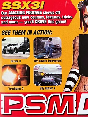 2003 PSM DVD Issue 78 Video Games Driver 3, Spy Hunter 2, XIII