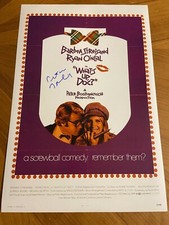 * PETER BOGDANOVICH * signed 12x18 poster * WHAT'S UP DOC * PROOF * 1