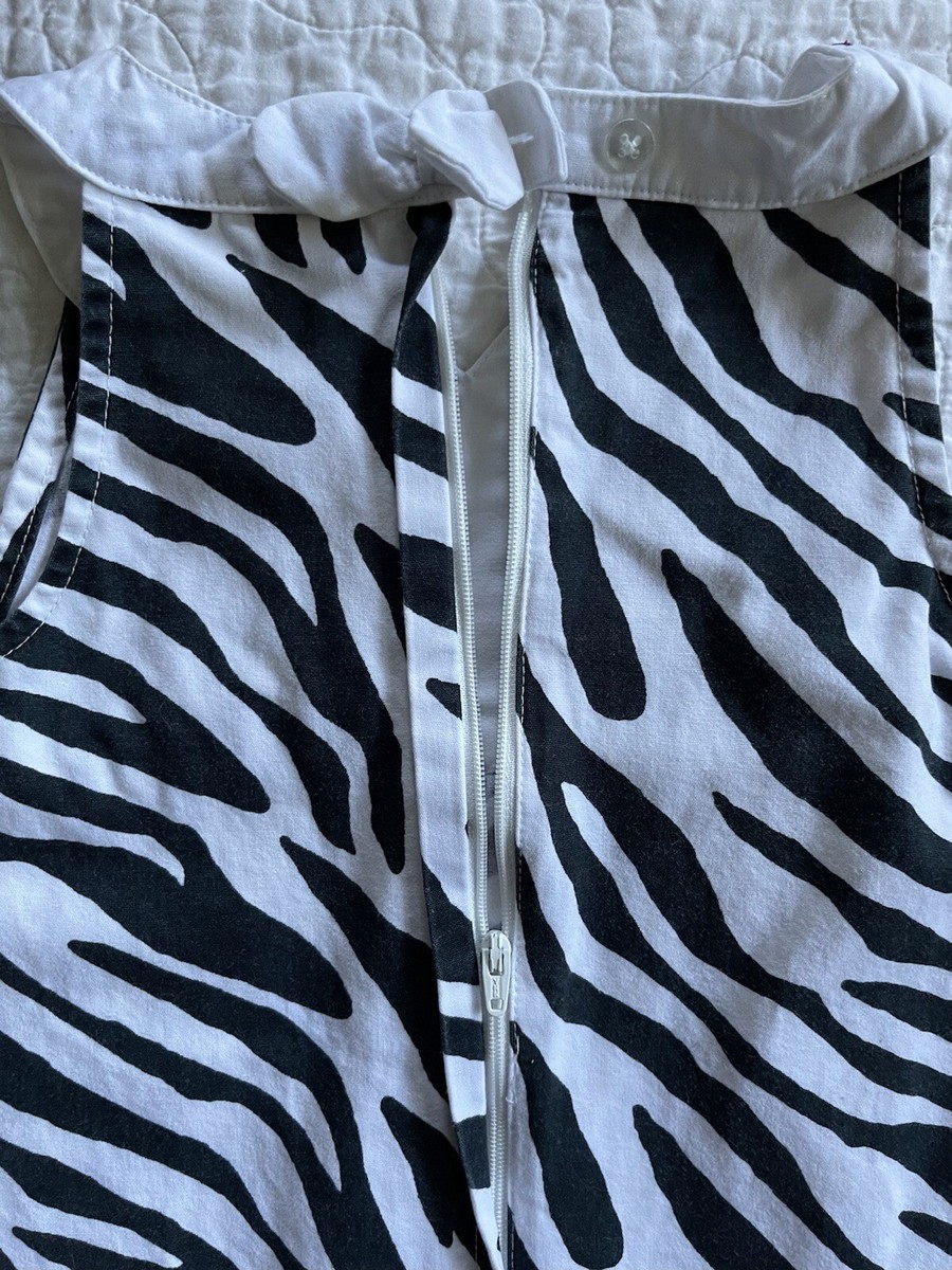 Jupe Fille Gymboree - Taille 6X-7 - Noir Et Blanc - Motif Zèbre - 100% Coton