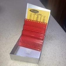 Huot Drildex Drill Index Holds 60 Number Bits 1-60 NOS Made In USA