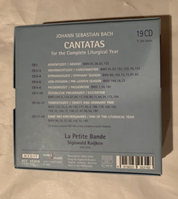 Bach, 64 Cantatas, The Complete Liturgical Year, La Petite Band