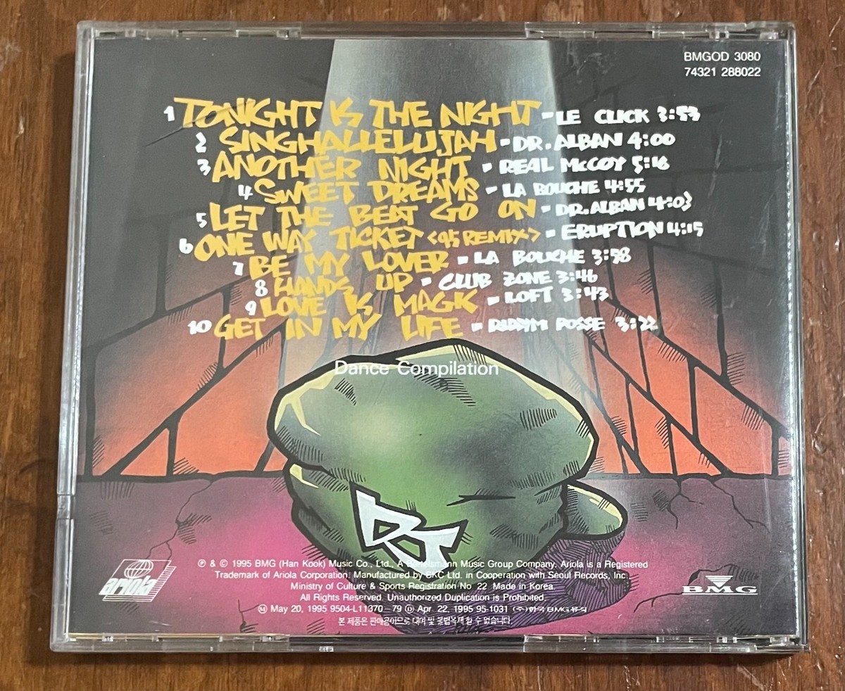 Club DJ Dance Music Vol 1 CD RARE 1995 South Korea Import Euro