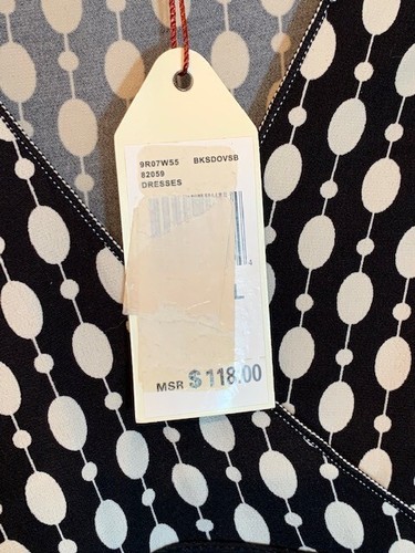 Womens Max Studio Specialty Products Long Sleeve V Neck Dress NWT Large $118 - Picture 3 of 5