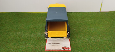 Solido Ford V8 Pick Up 1936 – 1/19, Bâche Haute, Jaune/noir, Waterman, Rare (sans Boîte)