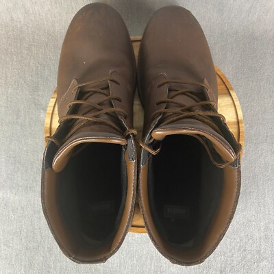 Red Wing Worx Zinc Chukka Boots Mens Size 14 Brown Steel Toe Slip