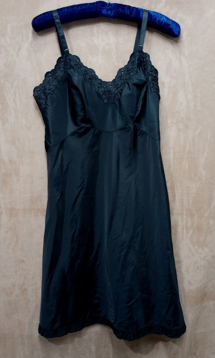 black vintage slip dress 34 Short Adjustable thin spaghetti straps okk_colour:FLORAL KissProm Black Strapless V Fabric:Two Tone Satin