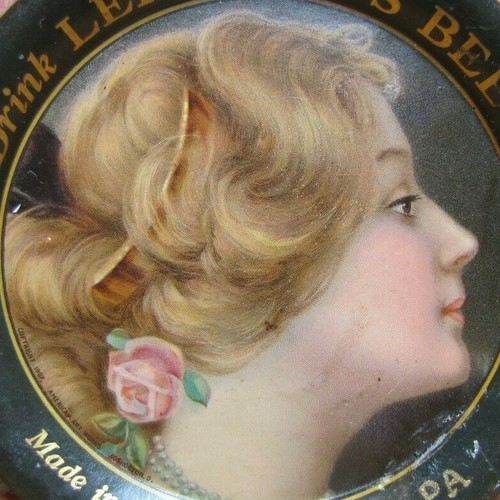 DRINK LEHNERT'S BEER c1907 Made in CATASAUQUA PA Pre Prohibition Beer Tray AAW O - Picture 5 of 12