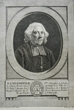 N L'HERMINIER CHEVALIER ORDER CHRIST NE PERCHE 1703 PORTRAIT ENGRAVING 18th century