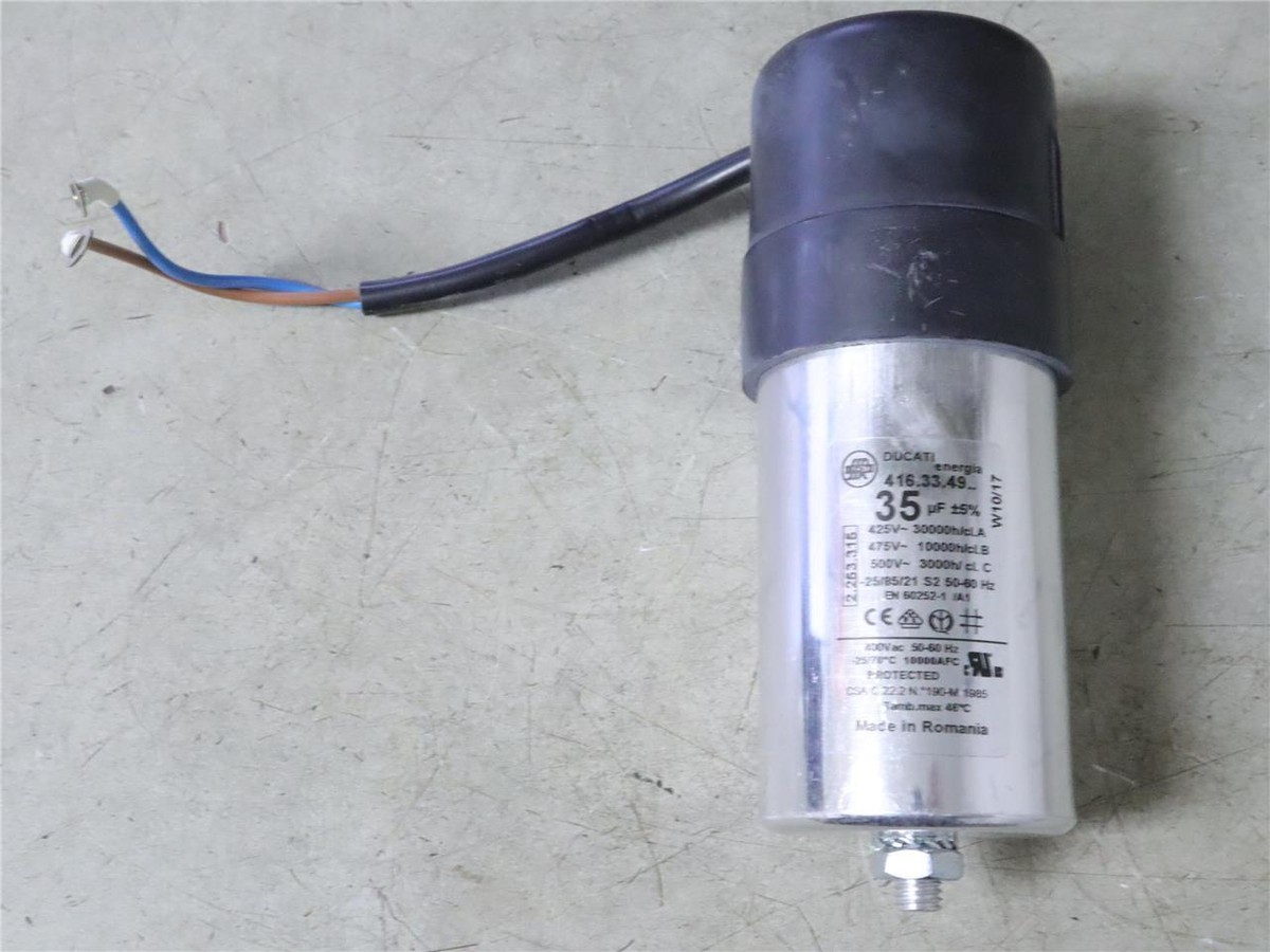 DUCATI 416.33.4980 Run Capacitor 35uF 425V 50/60 HZ 2.253.315 | eBay