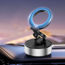 2024 New Electric Vacuum Magnetic Suction Car Phone Mount 360° Rotation Holder