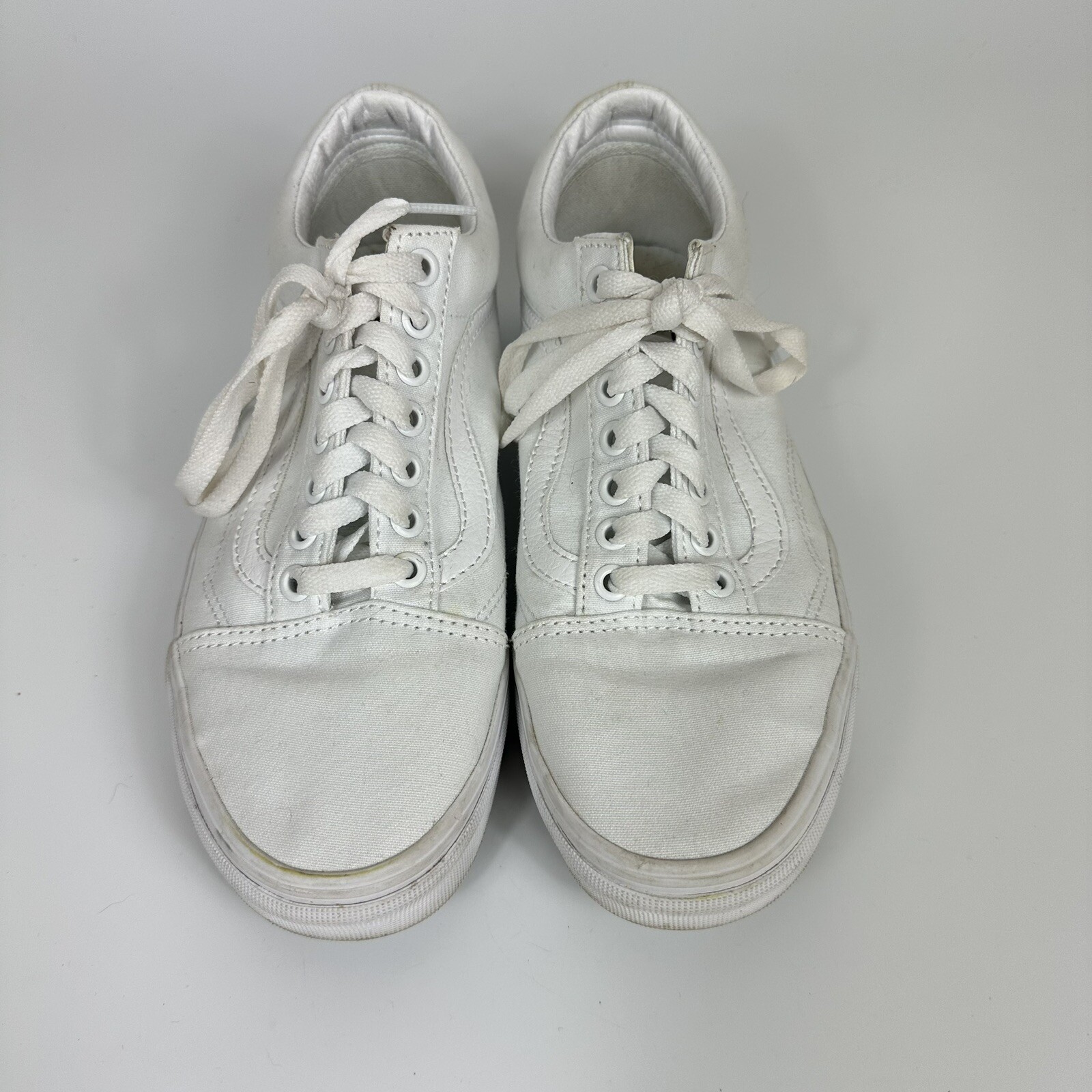 Vans Old Skool White Skateboarding Shoes Womens Size 8.5 Mens 7