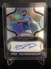 2019 Panini Prizm David Paulino Pro Penmanship Silver Prizm Auto!