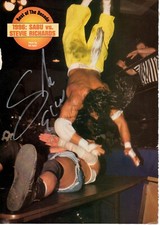 Sabu Signed Magazine Page Stevie Richards WWE Wrestler ECW Legend Hardcore