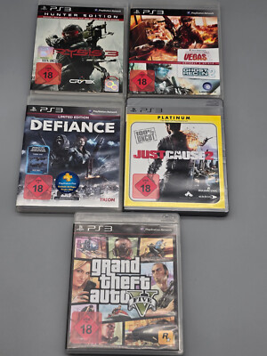Bundle - Sony Playstation 3 - PS3 - USK18 - GTA - Crysis - Rainbow Six