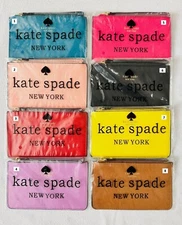 🌟💗NWT Kate Spade New York Wristlet Wallet Blue Pink Red Black Yellow Brown