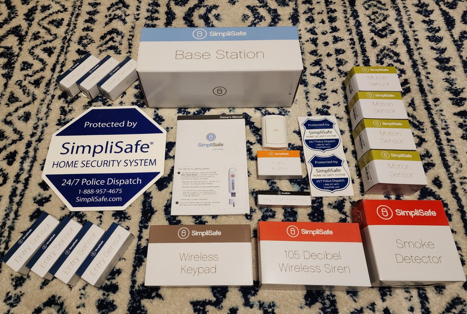 SimpliSafe Security System - HUGE Set w/ Extras, Original, UPGRADED to ...