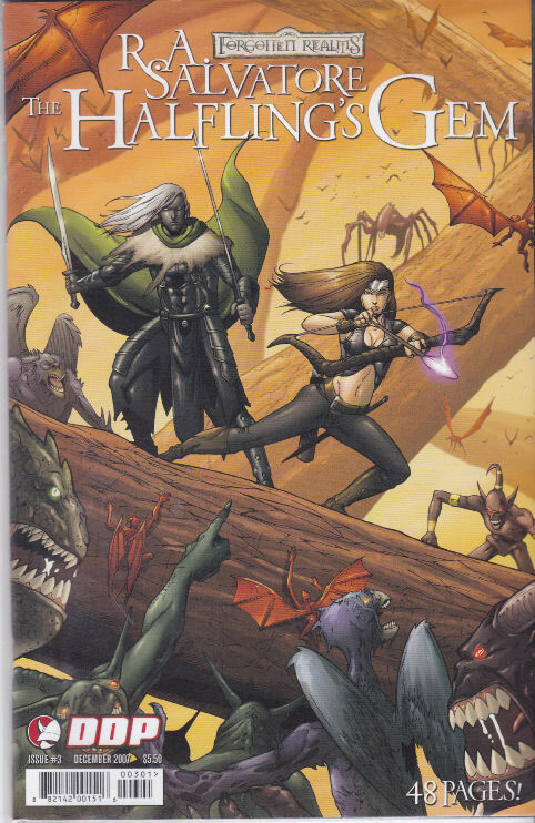 R.A Salvatore Forgotten Realms - THE HALFLING'S GEM #3 (2007) - DDP - Back Issue