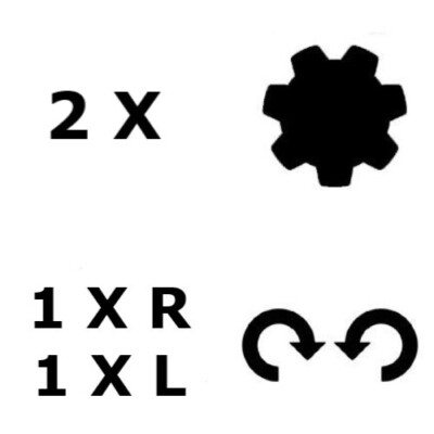 Lame Per Tosaerba John Deere 54,5cm | Set 2 Lame 3 In 1 | Per Modelli GX22150, X110, X145 - Foto 7