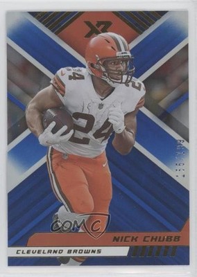 2022 Panini XR Blue 155/199 Nick Chubb #22 0jv5