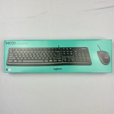 Logitech MK120 920-002565 Wired Keyboard and Mouse Combos Black